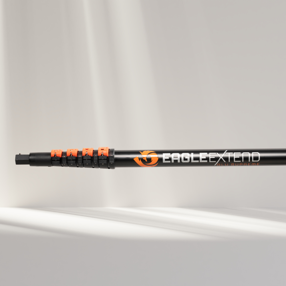 Teleskopstange Aluminium Supreme inkl. HexaLock Waschbürste