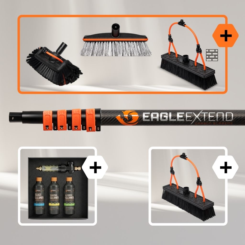 Teleskopstange Carbonfaser 3K Supreme + Bürstenset