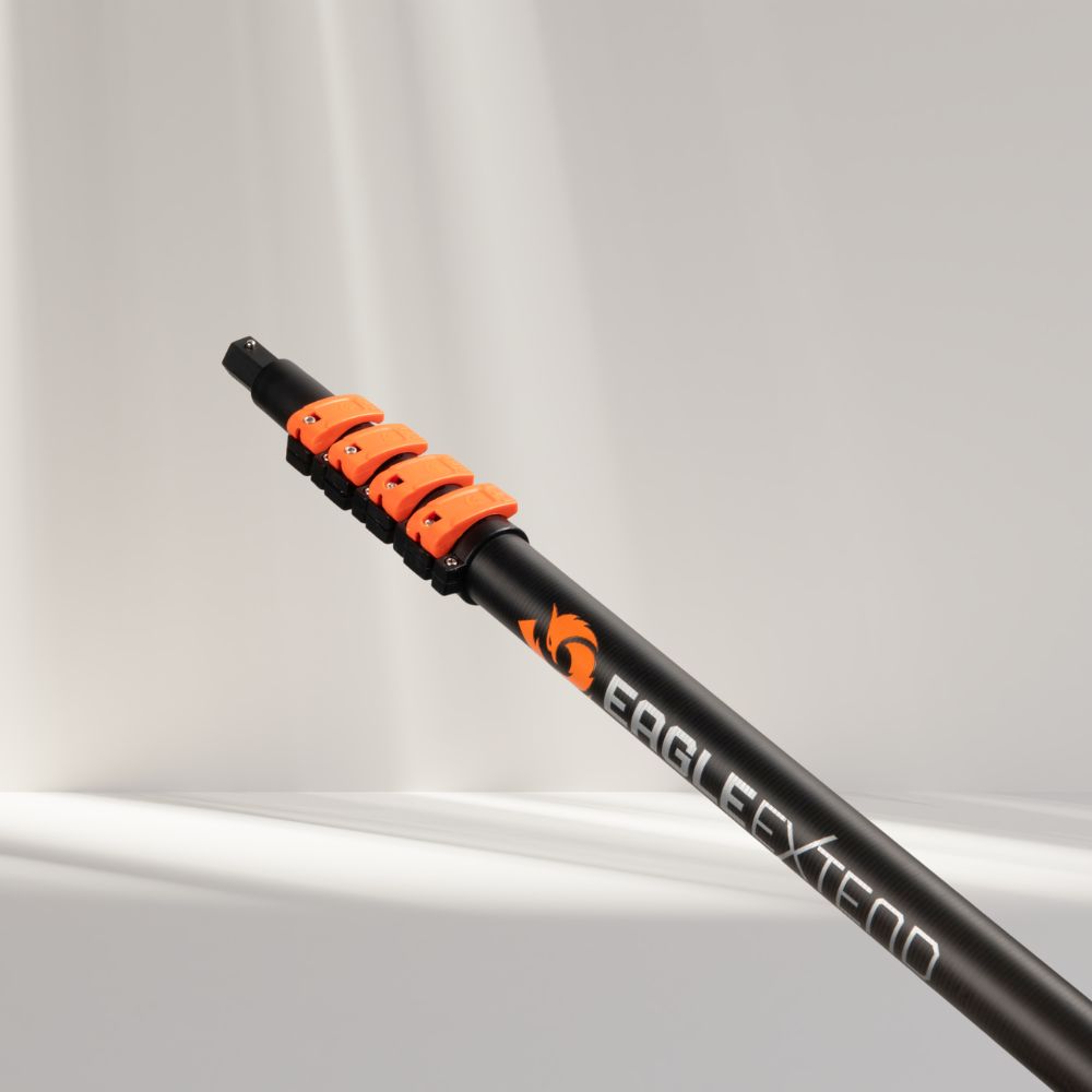 Teleskopstange Aluminium Supreme inkl. HexaLock Waschbürste